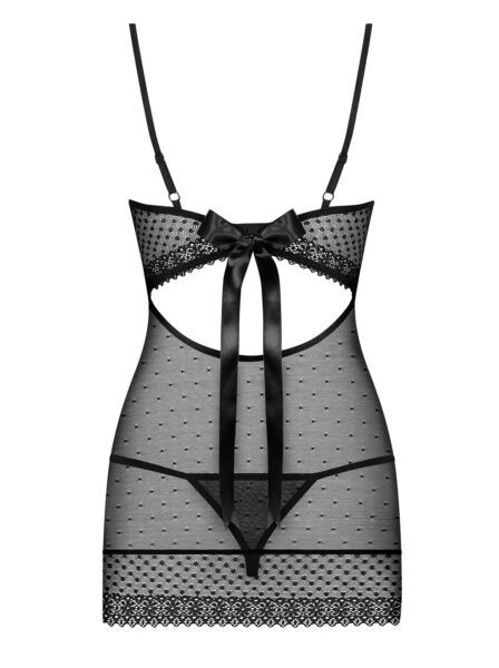 Obsessive 817-CHE-1 Chemise schwarz – Bild 6