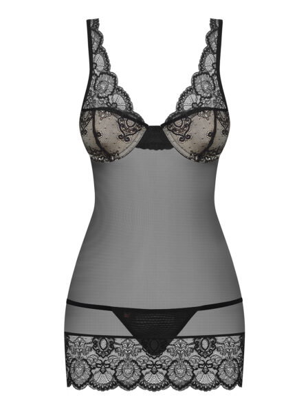 Obsessive 853-CHE-1 Chemise schwarz – Bild 5