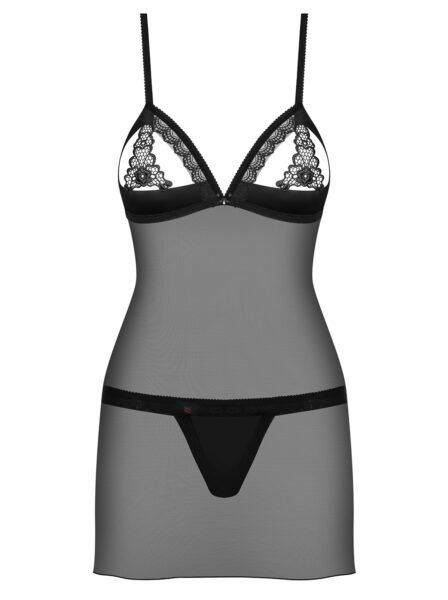 Obsessive 865-CHE-1 Chemise schwarz – Bild 5