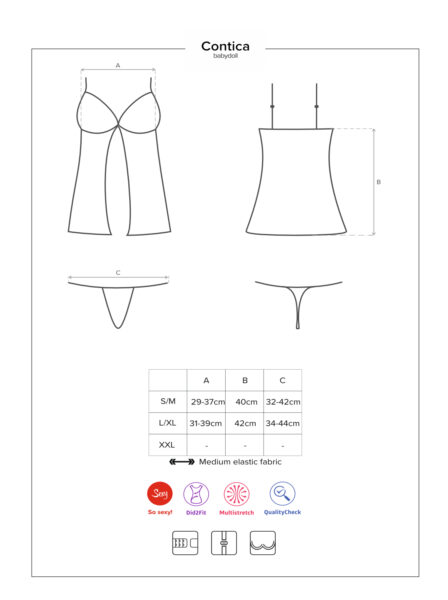 Obsessive Contica Babydoll – Bild 7