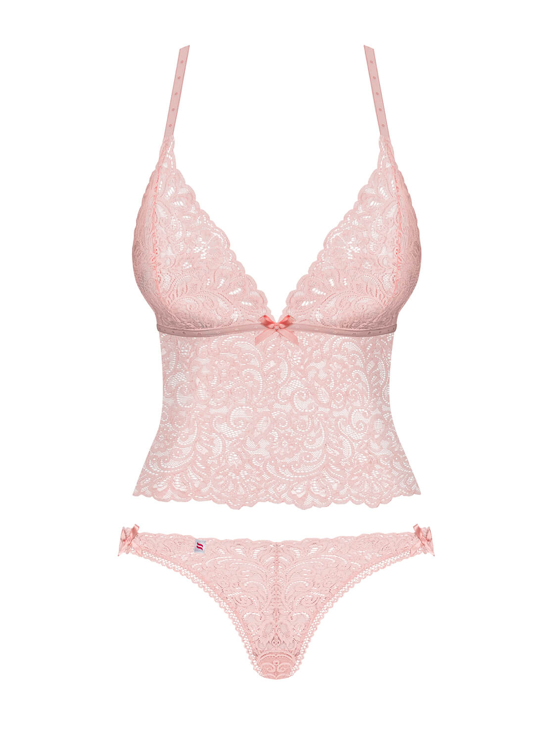 Obsessive Delicanta Top & Panties rosa – Bild 5