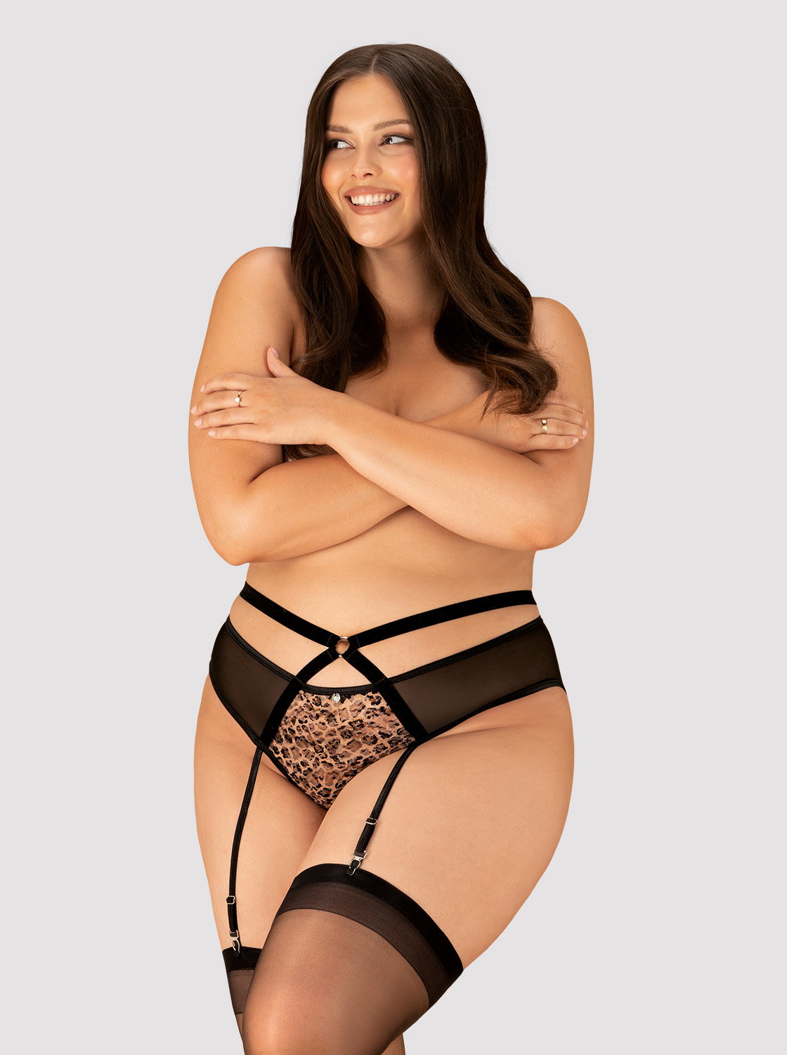 Obsessive Allunes Crotchless Garter Belt – Bild 5
