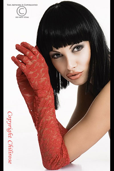 Chilirose Handschuhe rot CR3071