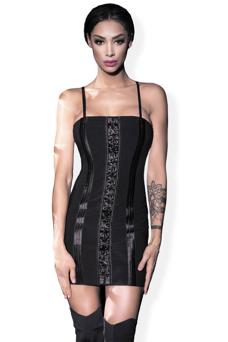 Chilirose Minikleid CR4301 schwarz – Bild 7