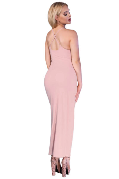 Chilirose Langes Kleid CR4379 light pink – Bild 5