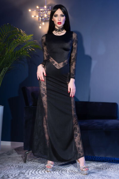 Chilirose Cocktailkleid CR4408 schwarz – Bild 3