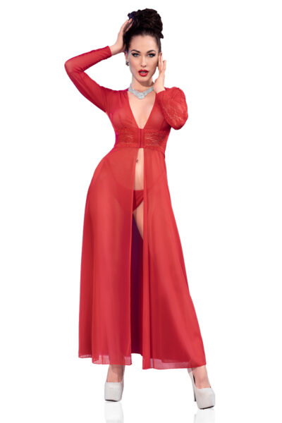 Chilirose Langes Kleid CR4421 rot – Bild 5