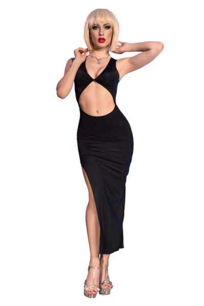 Chilirose Langes Kleid CR4445 schwarz – Bild 4