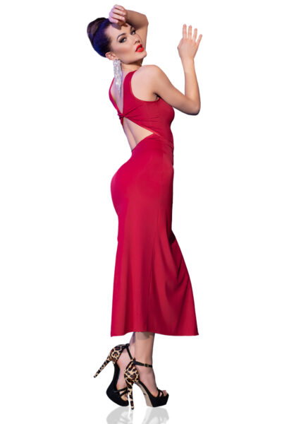 Chilirose Langes Kleid CR4441 rot – Bild 4