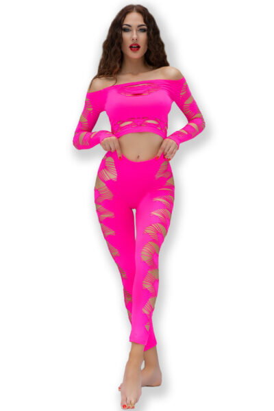 Chilirose Top + Leggings CR4632 pink – Bild 3