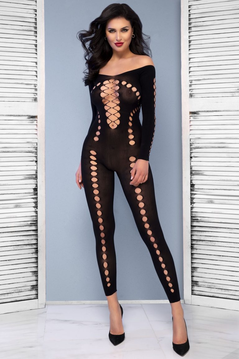 Chilirose Bodystocking CR4646 schwarz