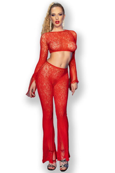 Chilirose Top + Hose CR4648 rot – Bild 3