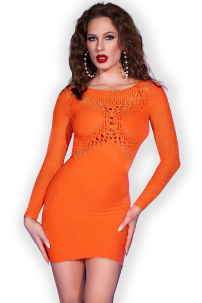 Chilirose Minikleid CR4682 neonorange – Bild 3