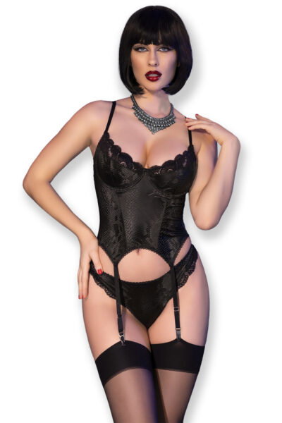 Chilirose Corsagen-Set CR4623 schwarz – Bild 3