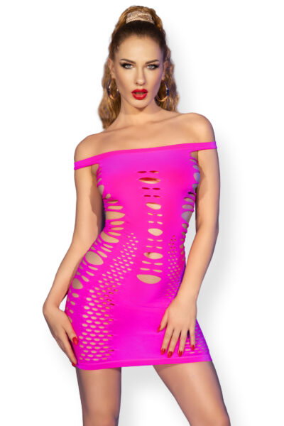 Chilirose Minikleid CR4711 neonpink – Bild 4