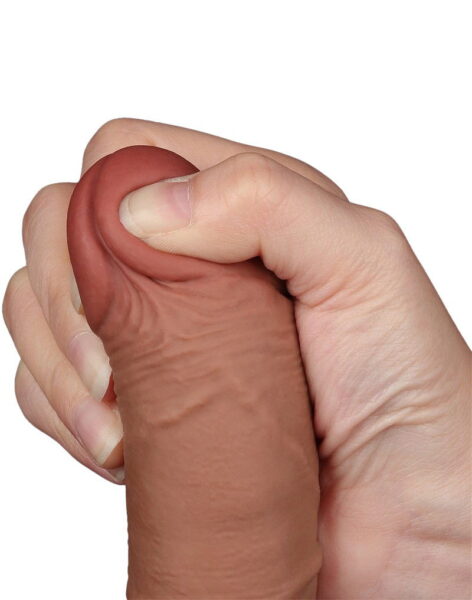 LOVETOY SLIDING SKIN DILDO 19,5 CM BRAUN 10068 – Bild 12
