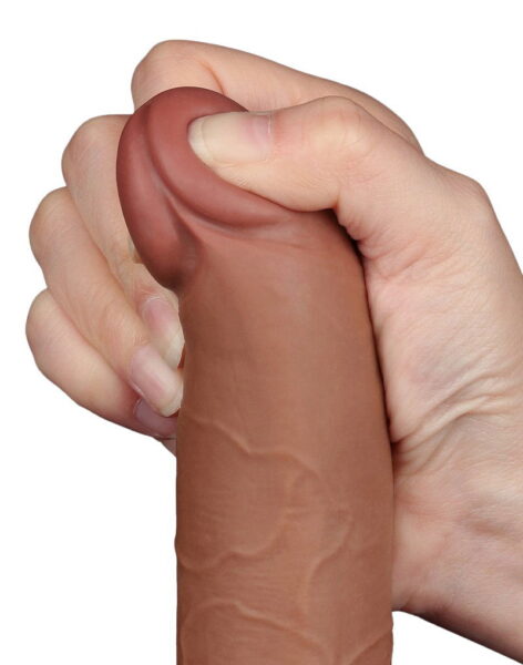 LOVETOY SLIDING SKIN DILDO 19,5 CM BRAUN 10069 – Bild 3
