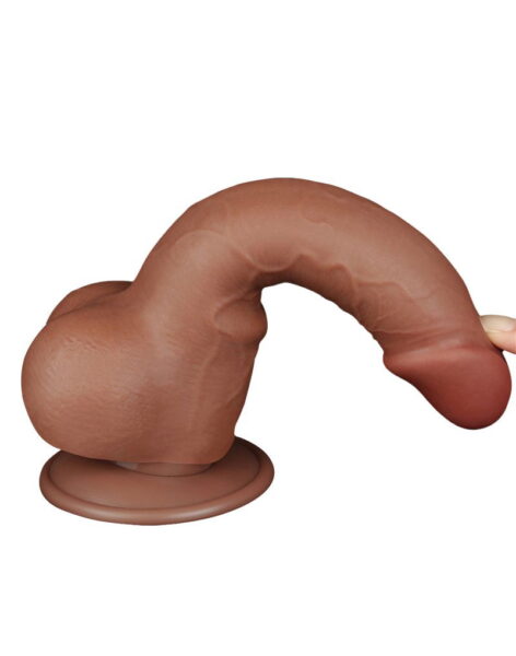 LOVETOY SLIDING SKIN DILDO 19,5 CM BRAUN 10069 – Bild 5