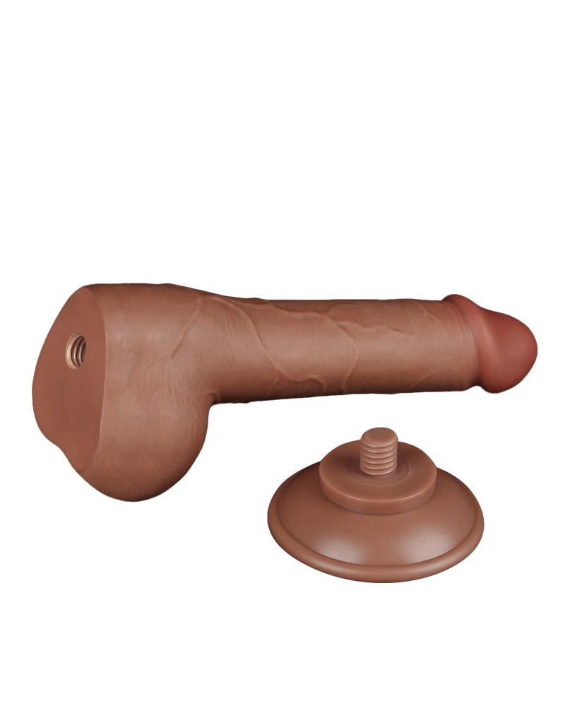 LOVETOY SLIDING SKIN DILDO 19,5 CM BRAUN 10069 – Bild 8