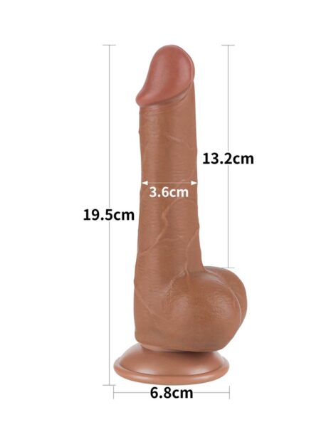 LOVETOY SLIDING SKIN DILDO 19,5 CM BRAUN 10069 – Bild 11