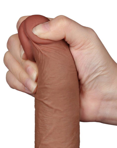 LOVETOY SLIDING SKIN DILDO 19,5 CM BRAUN 10070 – Bild 7