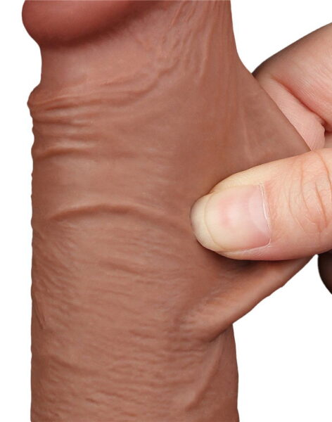 LOVETOY SLIDING SKIN DILDO 19,5 CM BRAUN 10070 – Bild 8