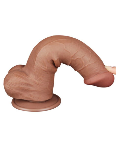 LOVETOY SLIDING SKIN DILDO 20,8 CM BRAUN 10073 – Bild 9