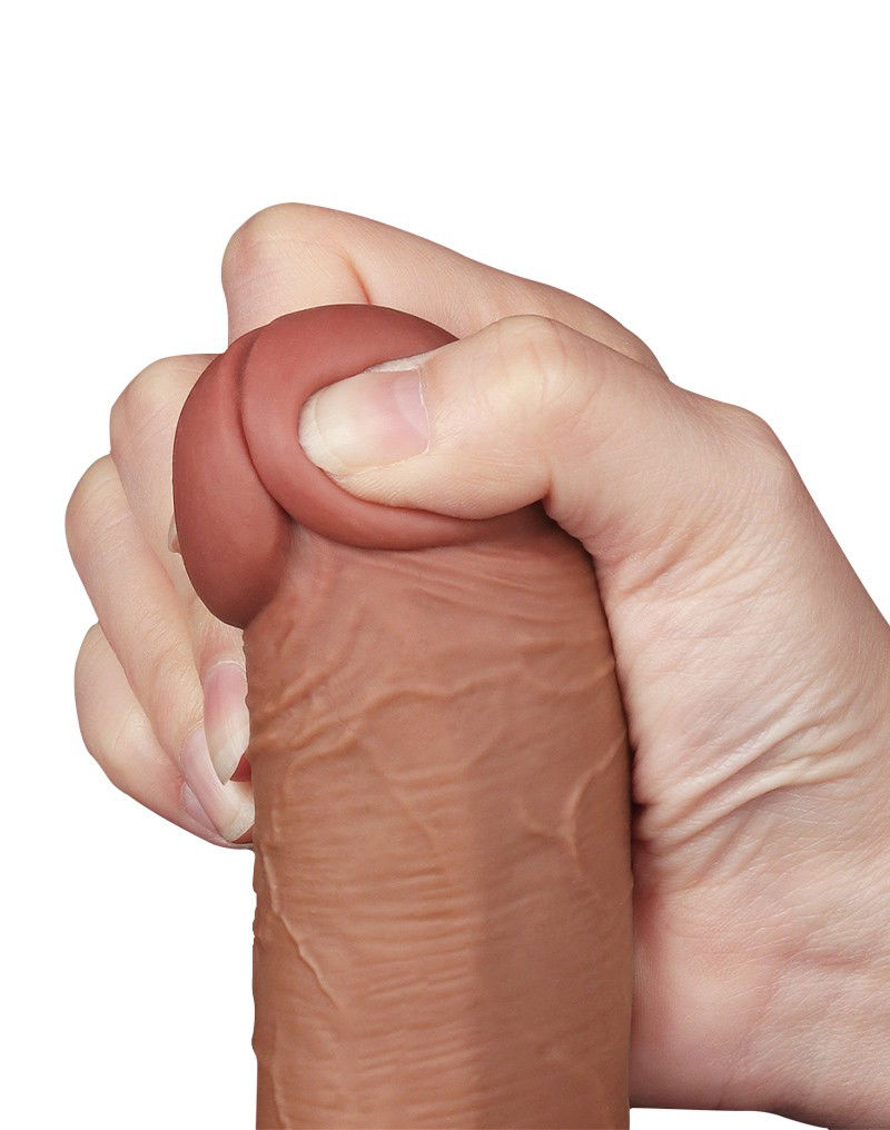 LOVETOY SLIDING SKIN DILDO 20,8 CM BRAUN 10073 – Bild 11