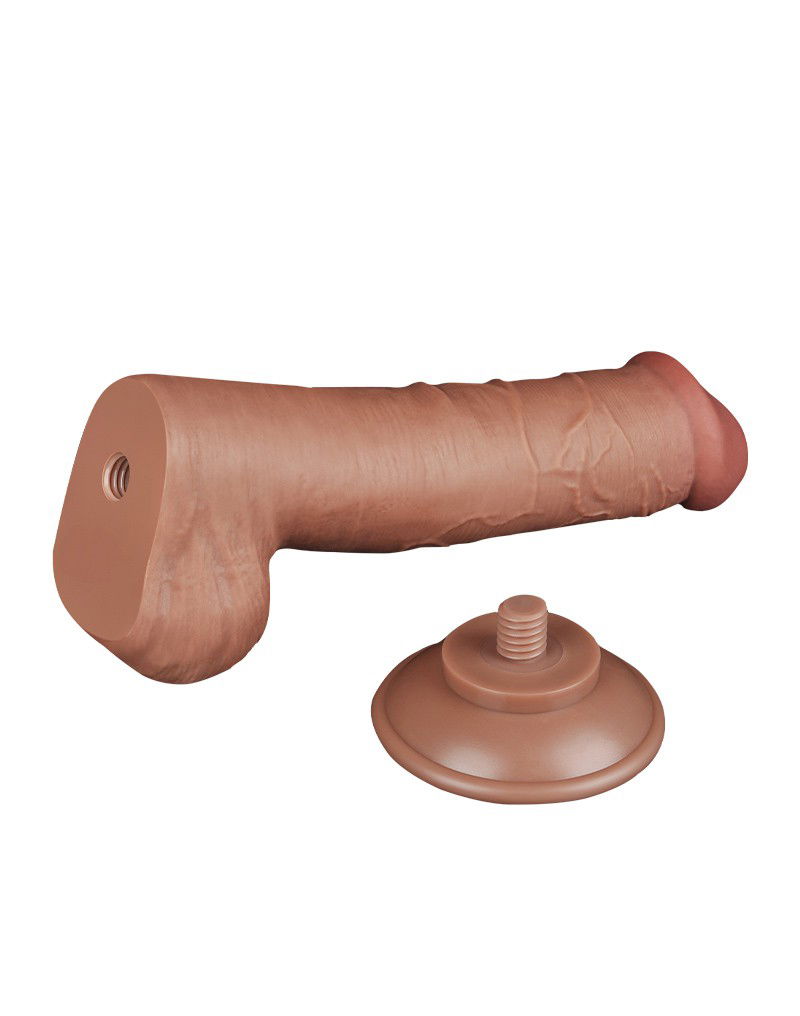 LOVETOY SLIDING SKIN DILDO 20,8 CM BRAUN 10073 – Bild 12