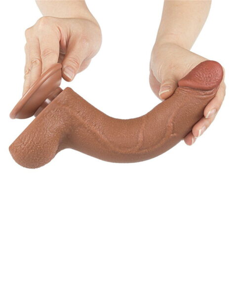LOVETOY SLIDING SKIN DILDO 20 CM BRAUN 10074 – Bild 5