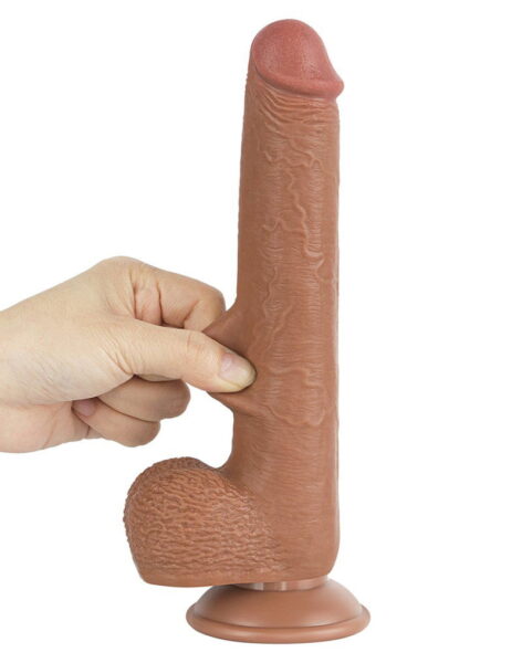 LOVETOY SLIDING SKIN DILDO 22 CM BRAUN 10076 – Bild 6
