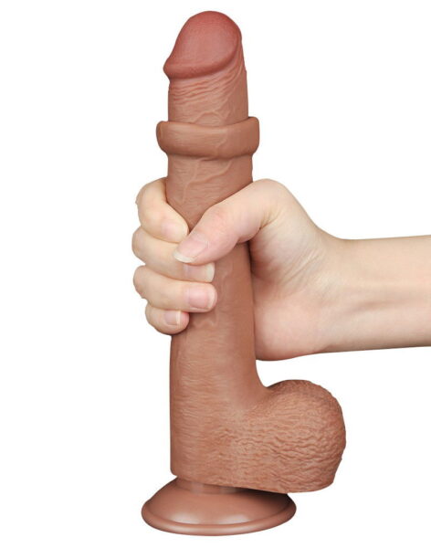 LOVETOY SLIDING SKIN DILDO 22 CM BRAUN 10076 – Bild 9