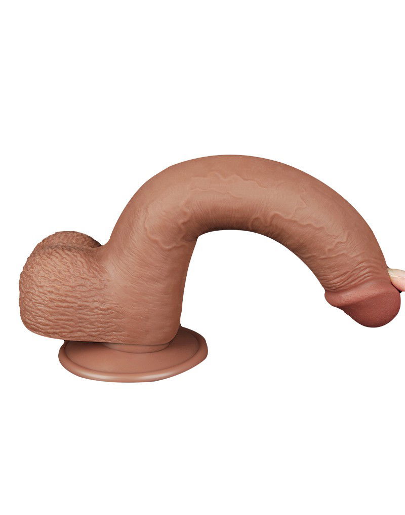 LOVETOY SLIDING SKIN DILDO 22 CM BRAUN 10076 – Bild 10