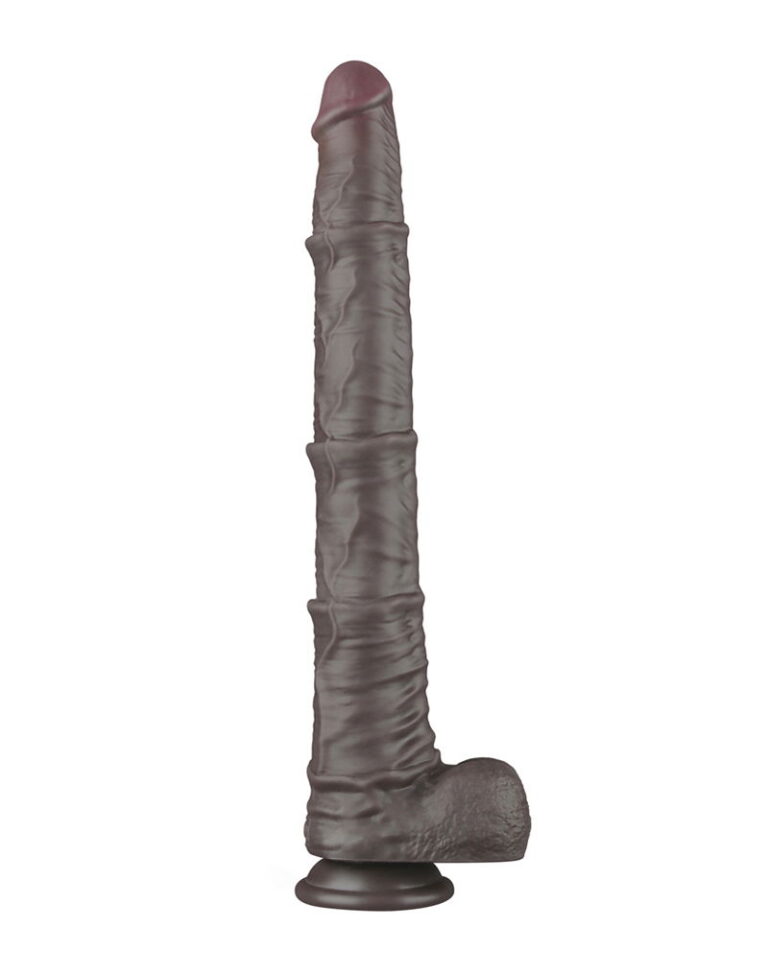 LOVETOY NATURE DILDO XXL Dual Layered DUNKELBRAUN