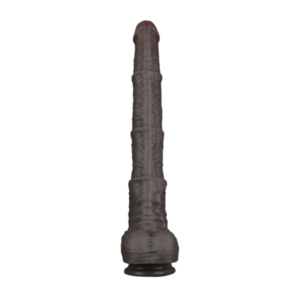 LOVETOY NATURE DILDO XXL Dual Layered DUNKELBRAUN – Bild 5