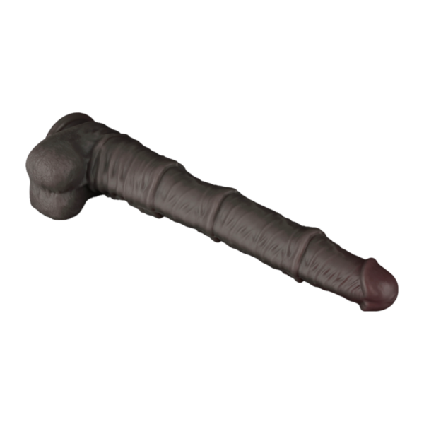 LOVETOY NATURE DILDO XXL Dual Layered DUNKELBRAUN – Bild 7