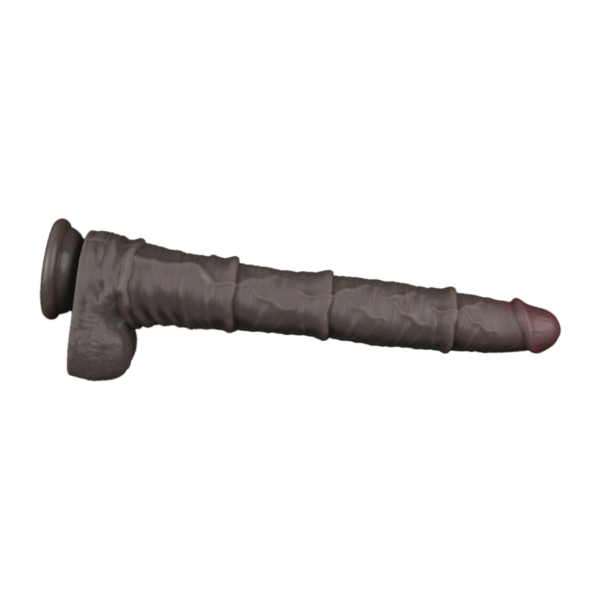 LOVETOY NATURE DILDO XXL Dual Layered DUNKELBRAUN – Bild 8
