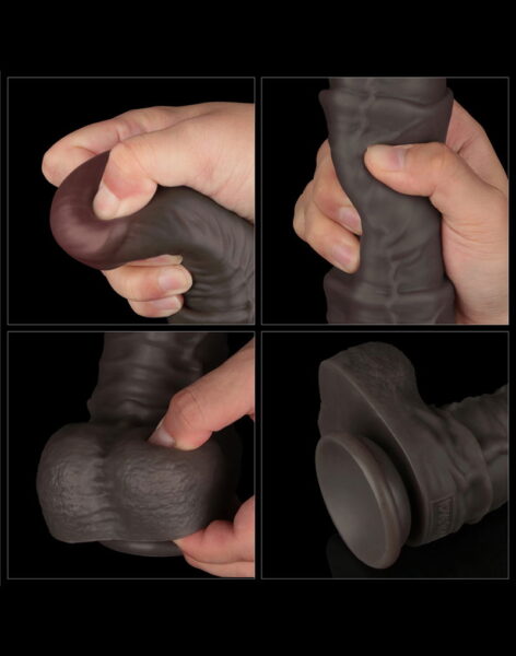 LOVETOY NATURE DILDO XXL Dual Layered DUNKELBRAUN – Bild 10