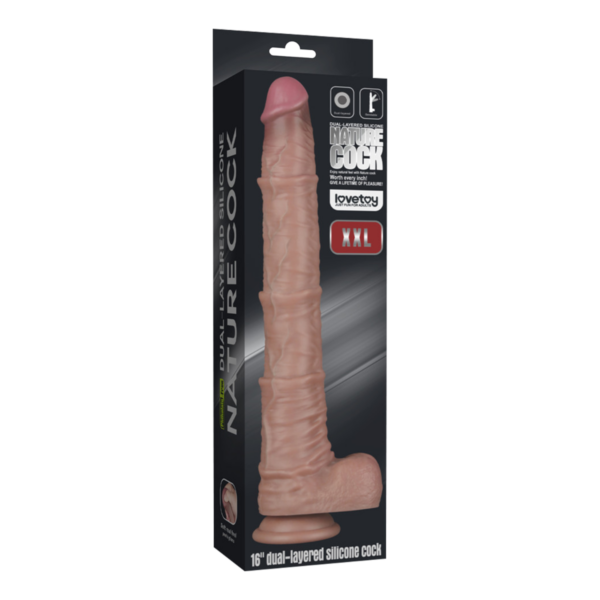 Alternative view of LOVETOY NATURE DILDO XXL Dual Bendable NATUR