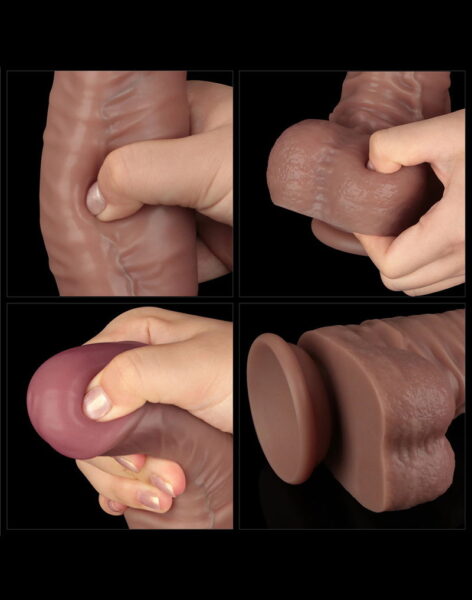LOVETOY NATURE DILDO XXL Dual Bendable NATUR – Bild 8