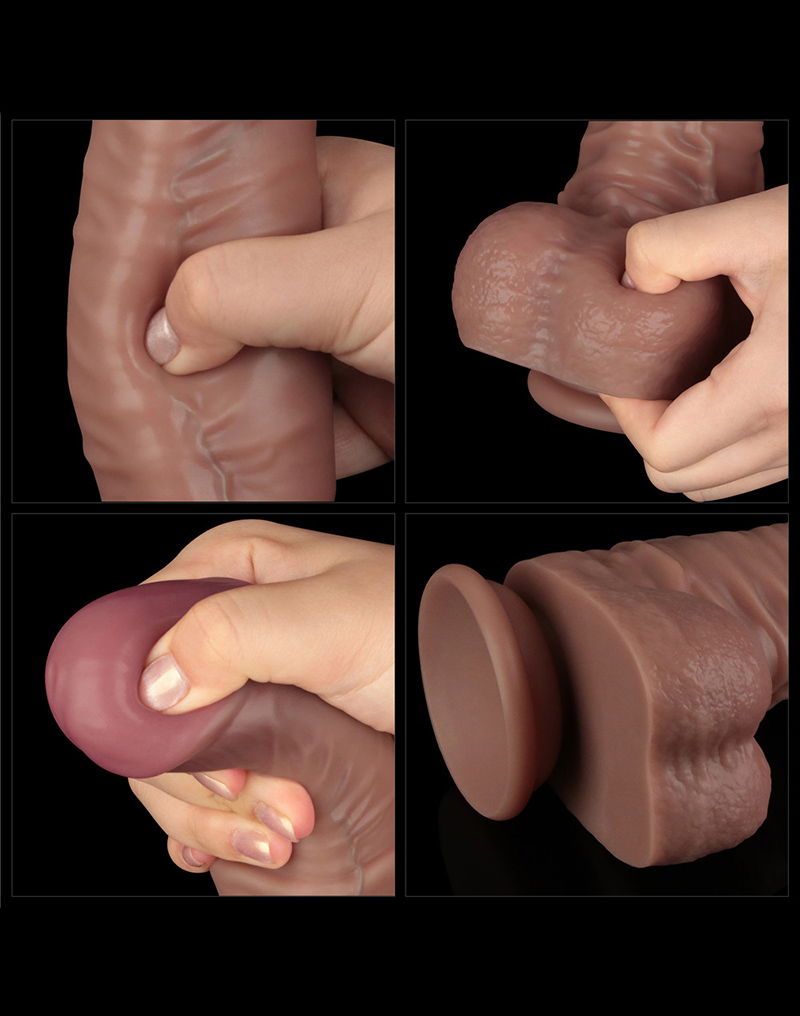 LOVETOY NATURE DILDO XXL Dual Bendable NATUR – Bild 8