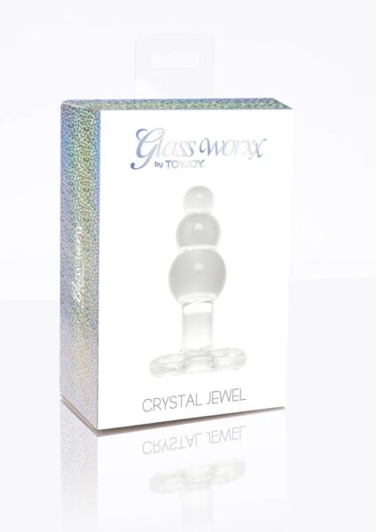 Alternative view of TOYJOY GLASDILDO ANALPLUG CRYSTAL JEWEL