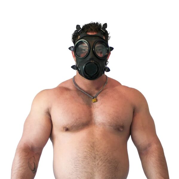 GASMASTER S10.3 Gummigasmaske mit doppeltem Lufteinlass