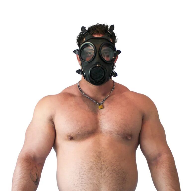 GASMASTER S10.3 Gummigasmaske mit doppeltem Lufteinlass