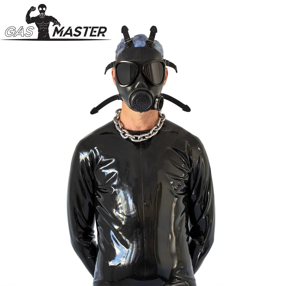 GASMASTER ARMY GASMASKE MIT SCHWARZEN LINSEN – Bild 2