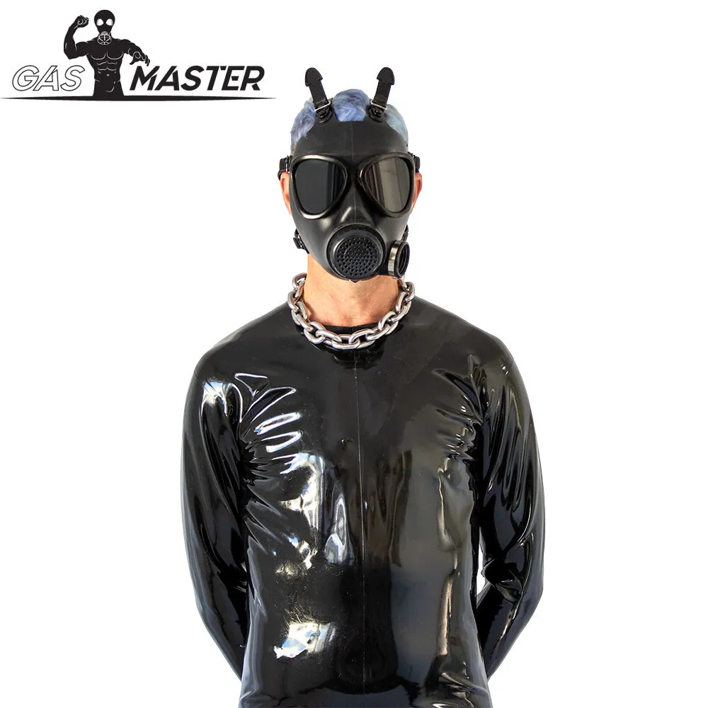GASMASTER ARMY GASMASKE MIT SCHWARZEN LINSEN – Bild 3