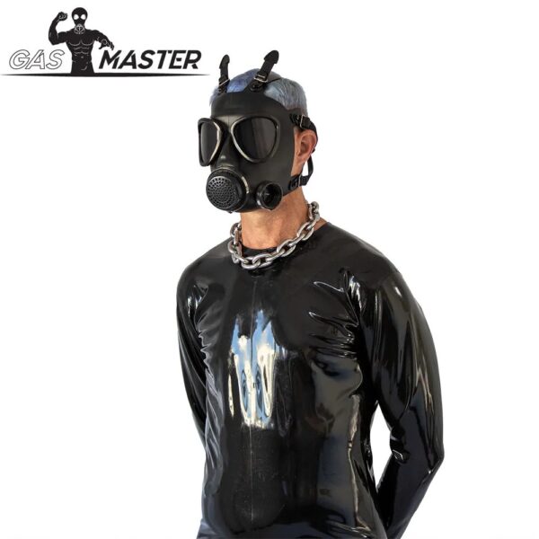GASMASTER ARMY GASMASKE MIT SCHWARZEN LINSEN – Bild 5