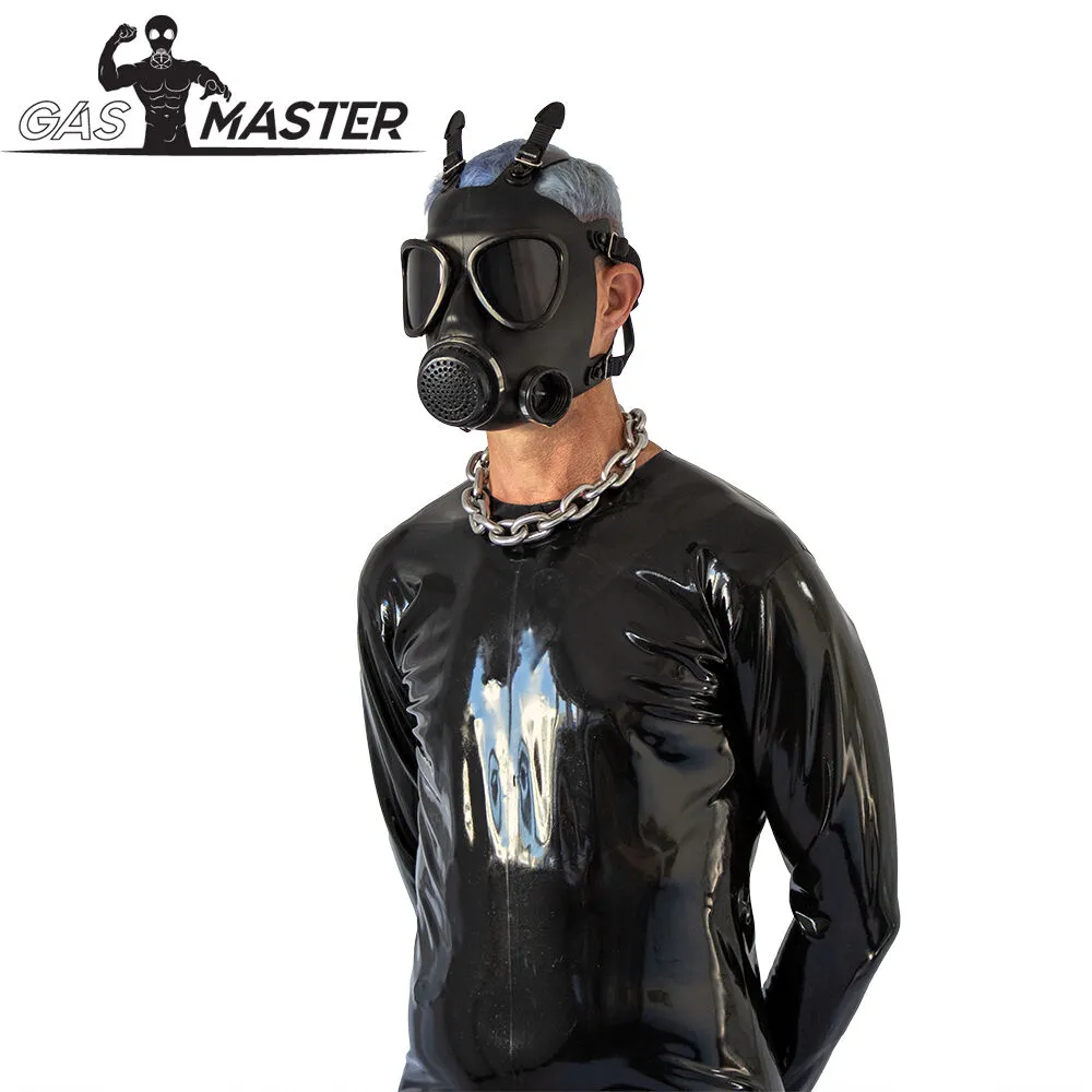 GASMASTER ARMY GASMASKE MIT SCHWARZEN LINSEN – Bild 5