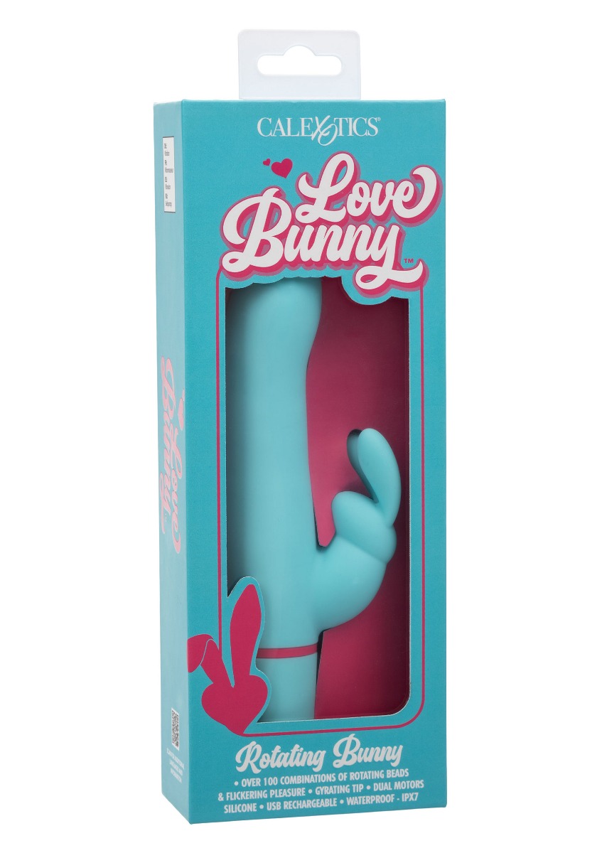 CALEXOTICS LOVE BUNNY ROTIERENDER VIBRATOR BLAU – Bild 3