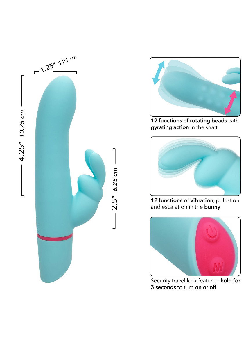 CALEXOTICS LOVE BUNNY ROTIERENDER VIBRATOR BLAU – Bild 7